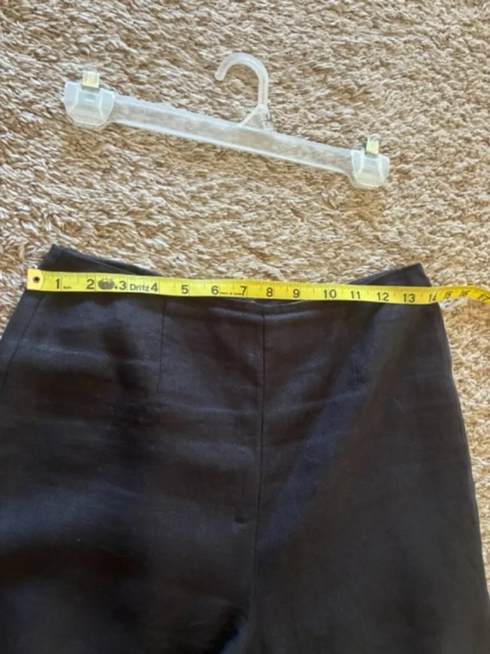 Reformation Justin Linen Straight-Leg Pants Black, size 4, great condition